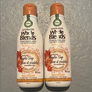 NEW bundle of two Garnier Whole Blends Maple Sap Conditioning Milk leave in